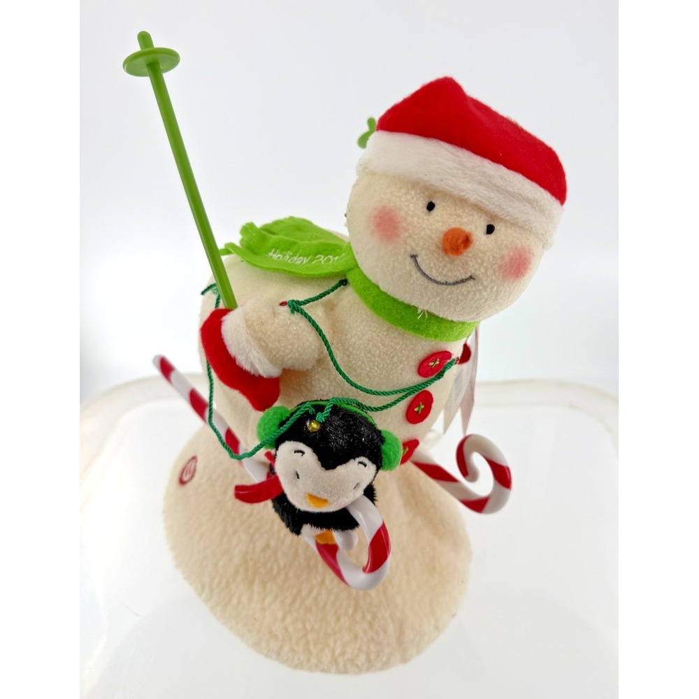 Hallmark Jingle Pals Swooshin' Duo Singing Skiing Snowman & Penguin Plush 2012